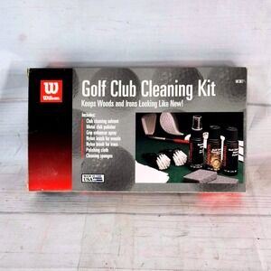 Wilson Golf Club Cleaning Kit W307 Includes Solvent Polish Spray Brushes
